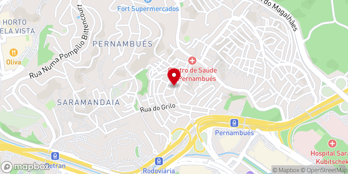 Map showing location of Igreja Batista Pernambués