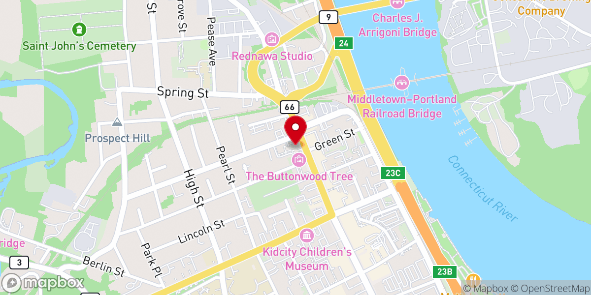 Map showing location of Deliverance Haven Church