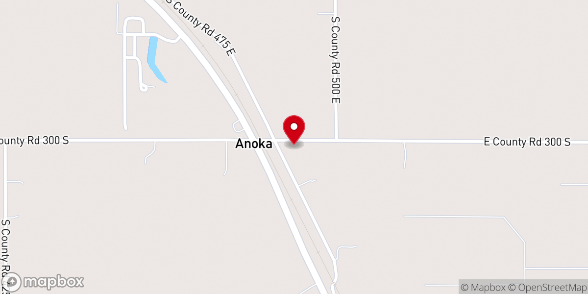 Map showing location of Anoka Community Church