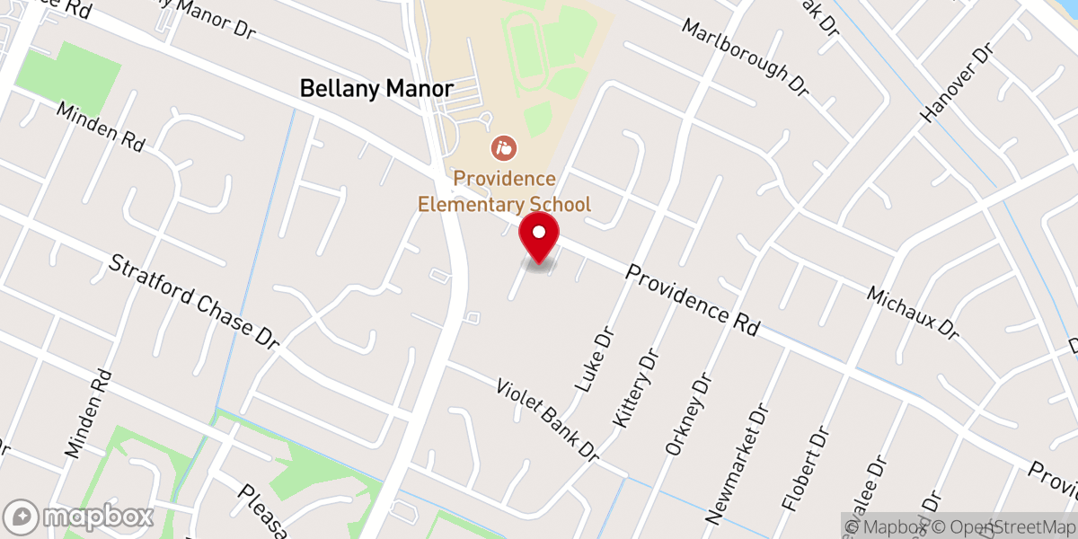 Map showing location of Calvary Assembly of God