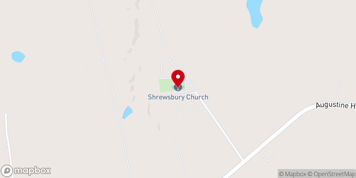 Map showing location of Shrewsbury Parish Church