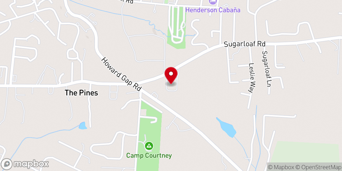 Map showing location of Living Water Baptist Church