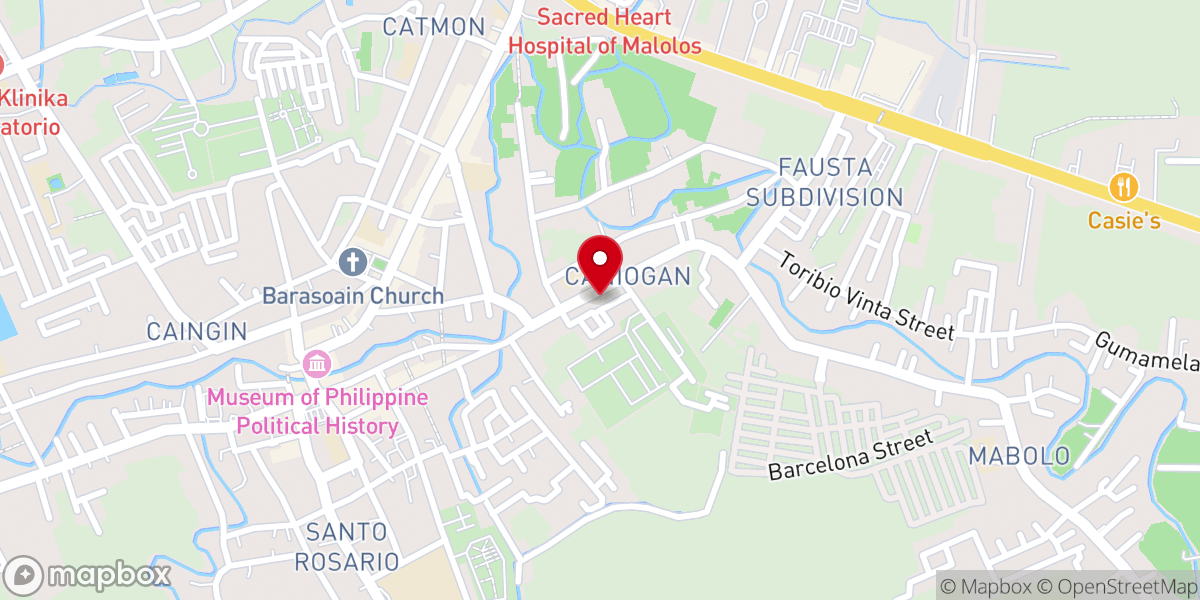 Map showing location of Santa Maria Salome Chapel - Caniogan, City of Malolos, Bulacan