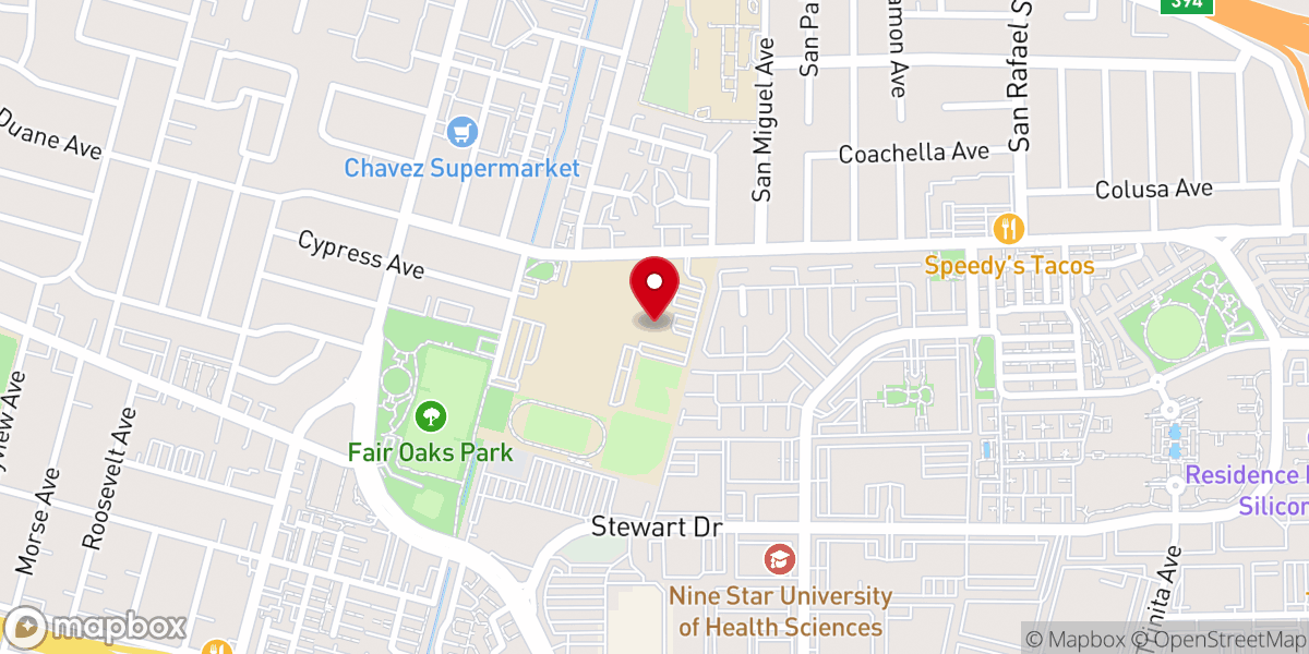 Map showing location of Great Exchange Covenant Church