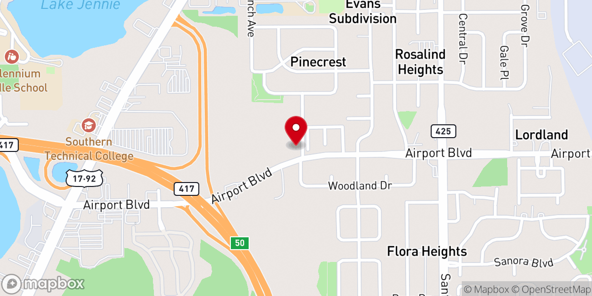 Map showing location of Action Church - Sanford