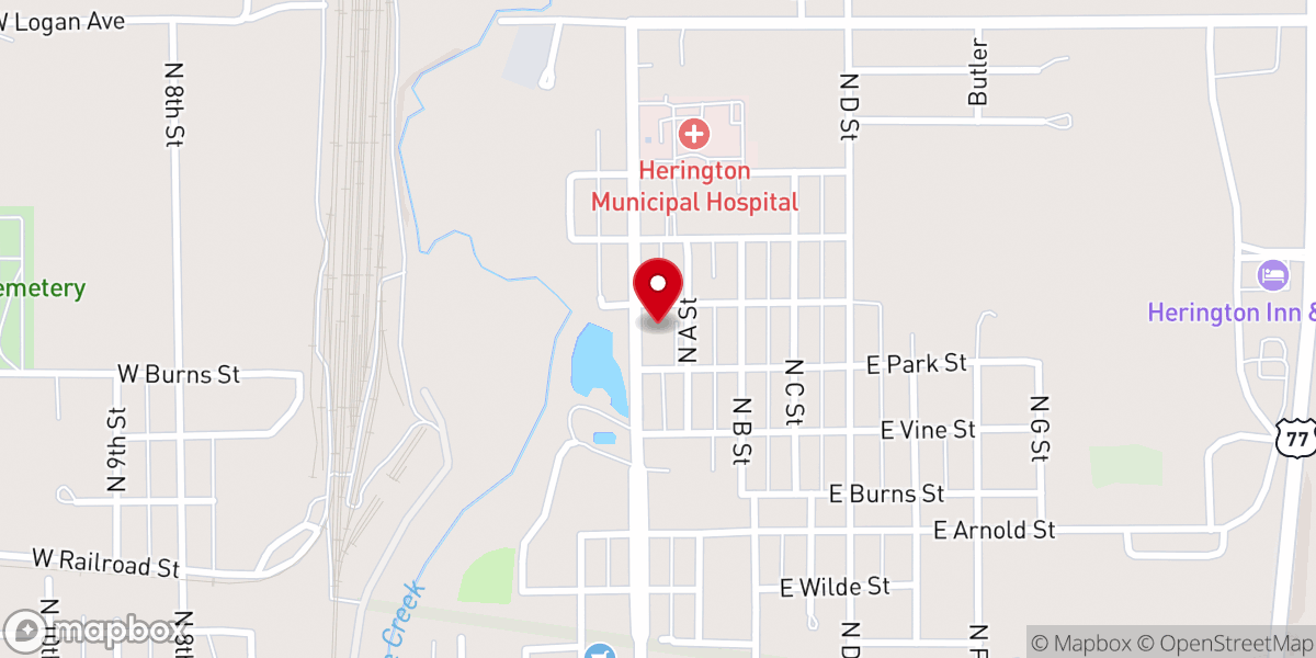 Map showing location of Catholic Church Rectory