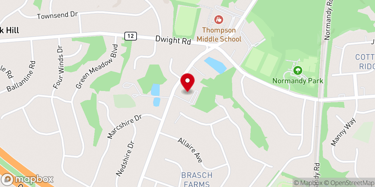 Map showing location of Middletown United Methodist Church
