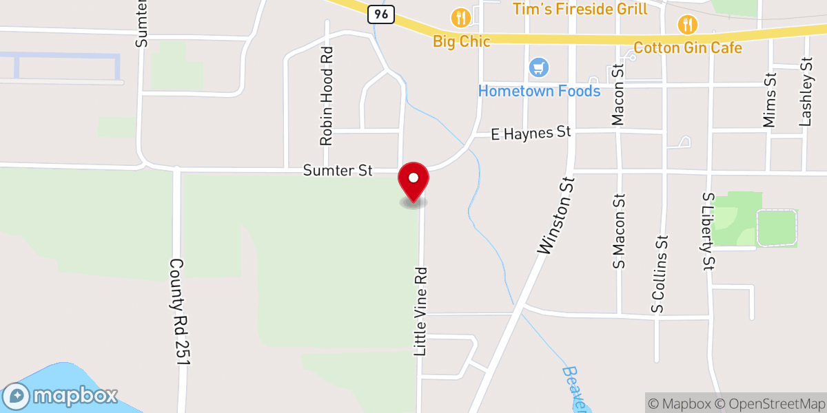 Map showing location of A New Beginning in Christ Ministries Inc