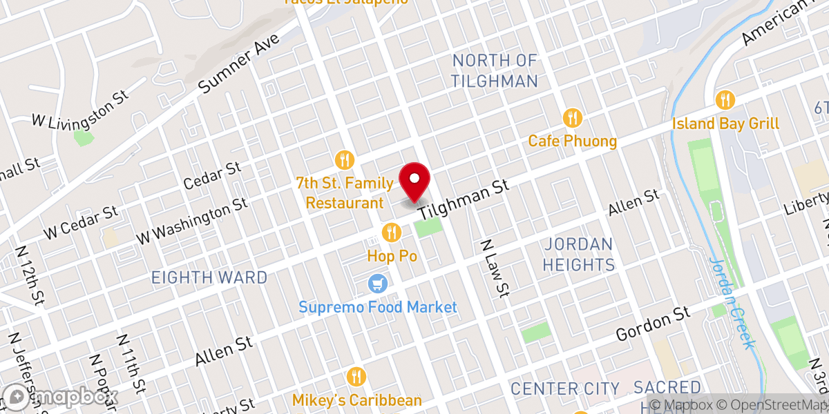 Map showing location of King of Kings Church