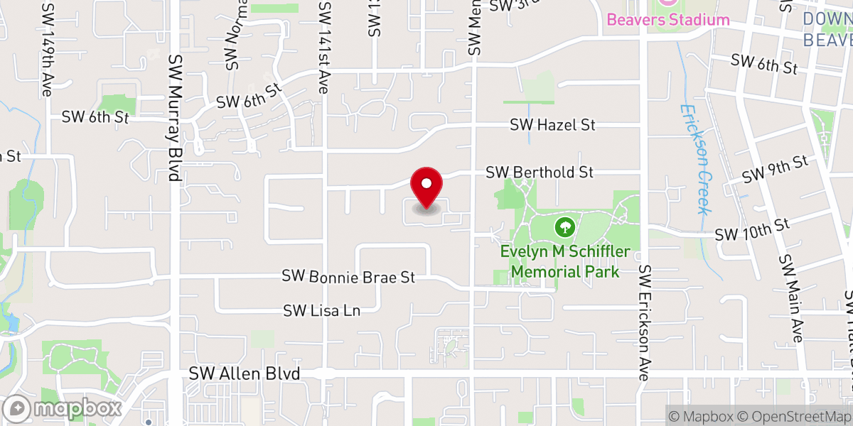 Map showing location of Common Ground Church