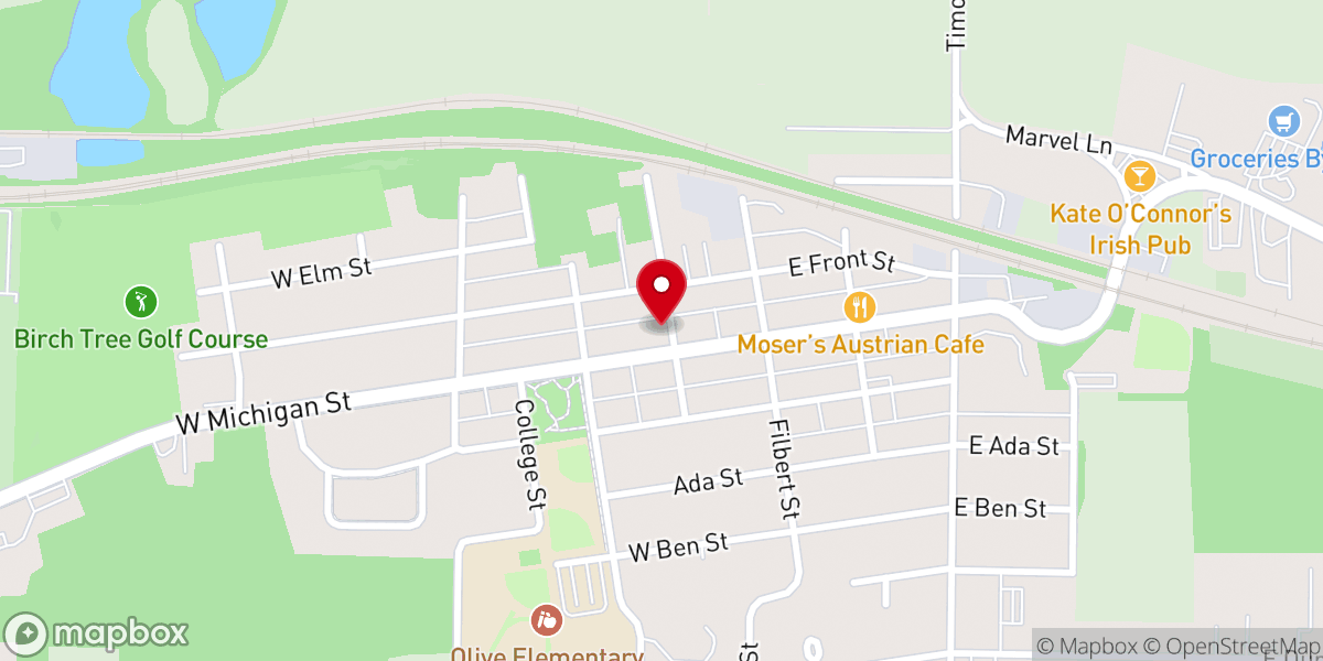 Map showing location of Community Christian Church