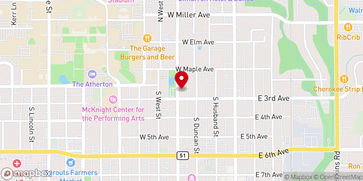 Map showing location of The Chi Alpha Embassy