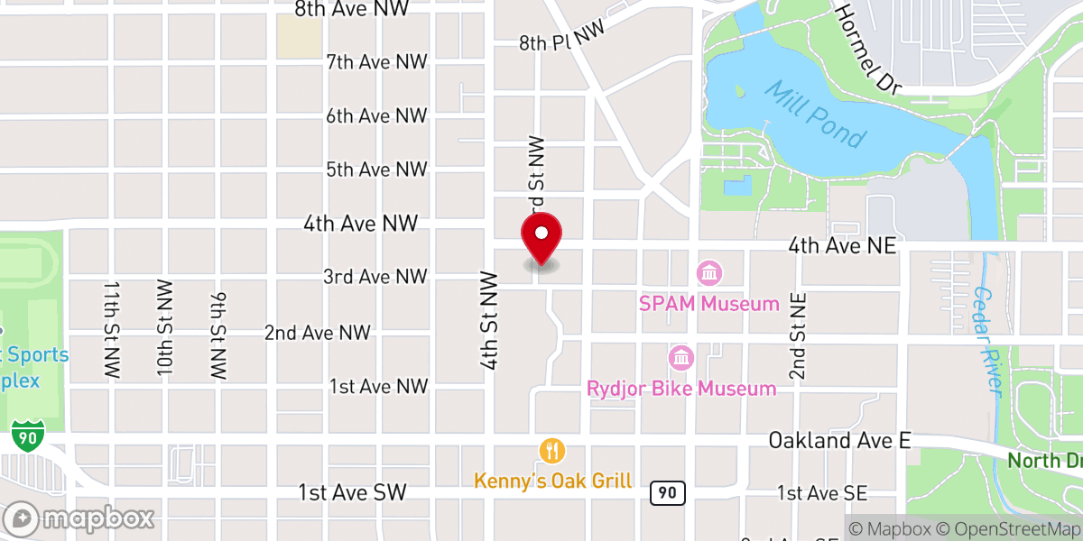 Map showing location of Sacred Heart Hospice Donatory Corporation