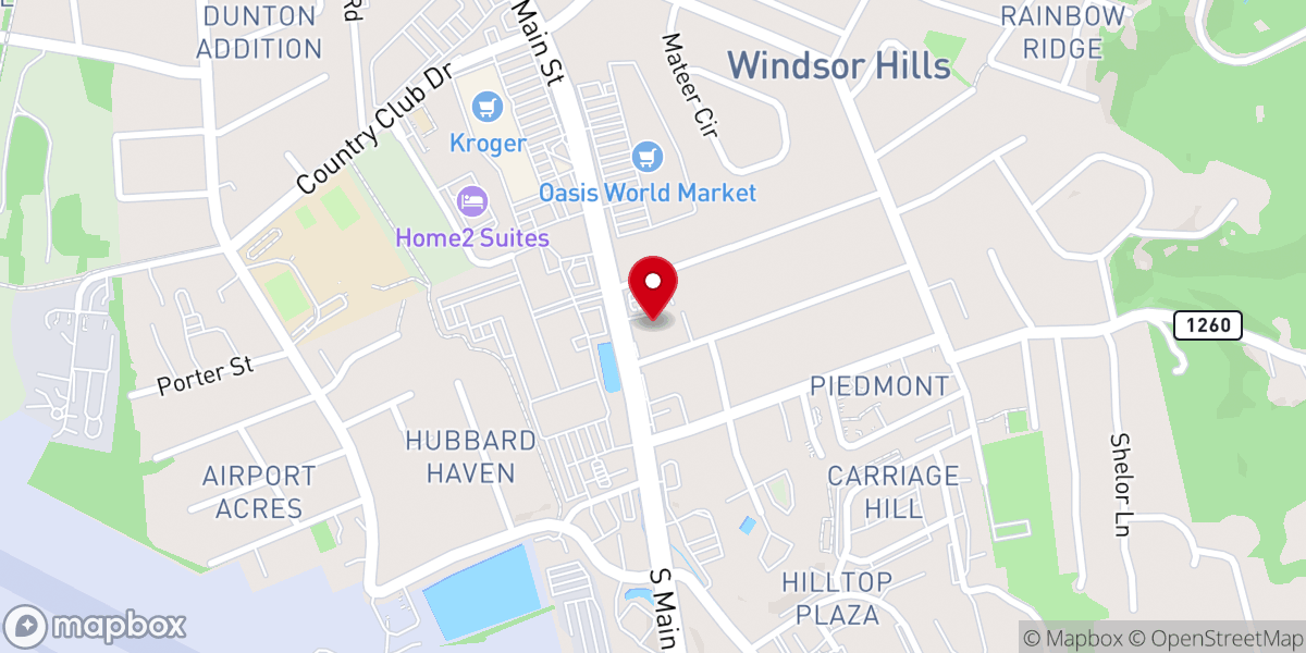 Map showing location of New Life Christian Fellowship (NLCF)