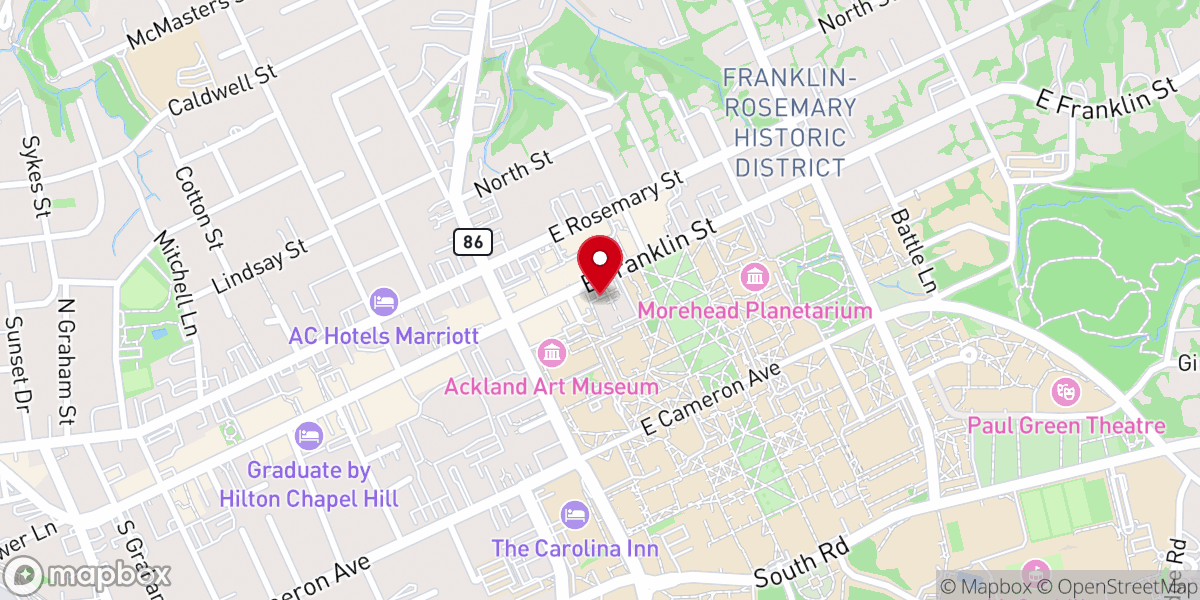 Map showing location of University United Methodist Church