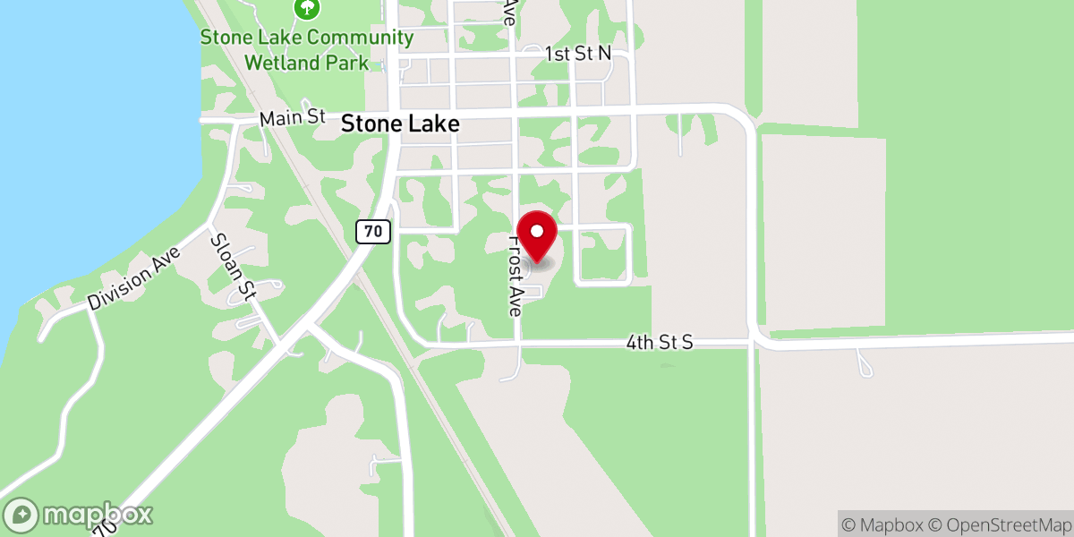 Map showing location of St. Philip's Catholic Church