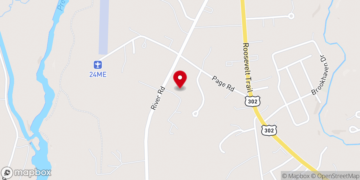 Map showing location of Harvest Church