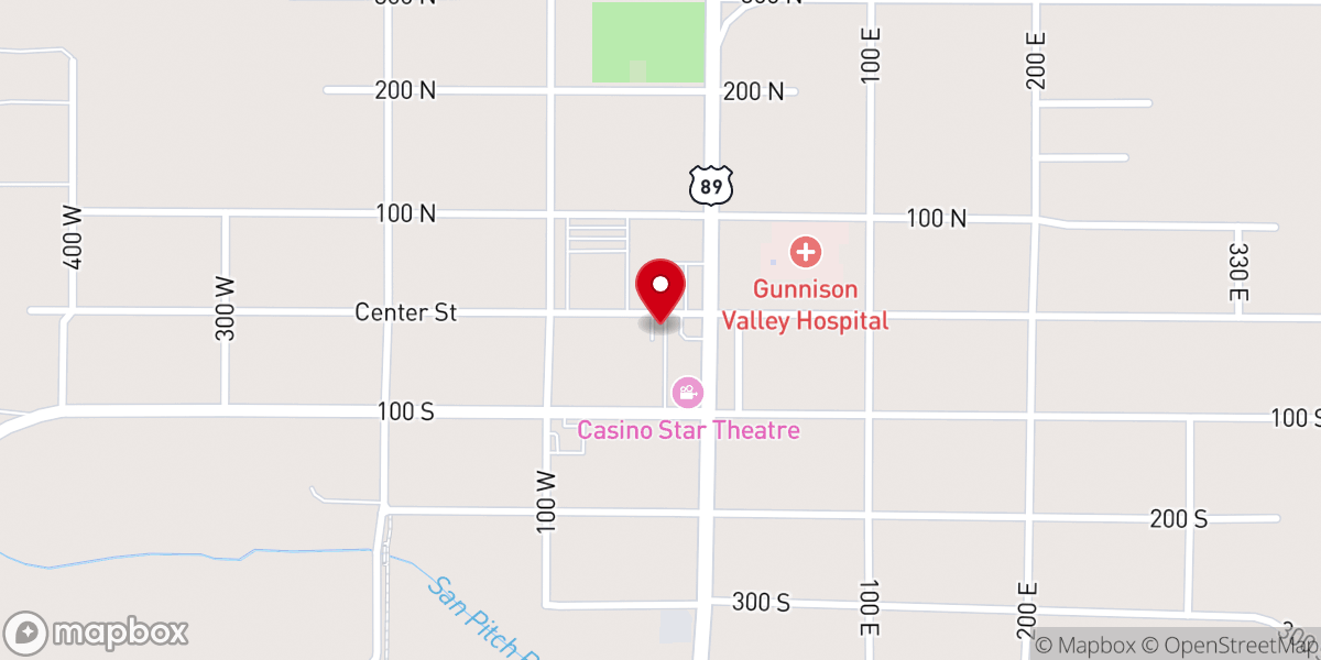 Map showing location of San Juan Diego Catholic Mission