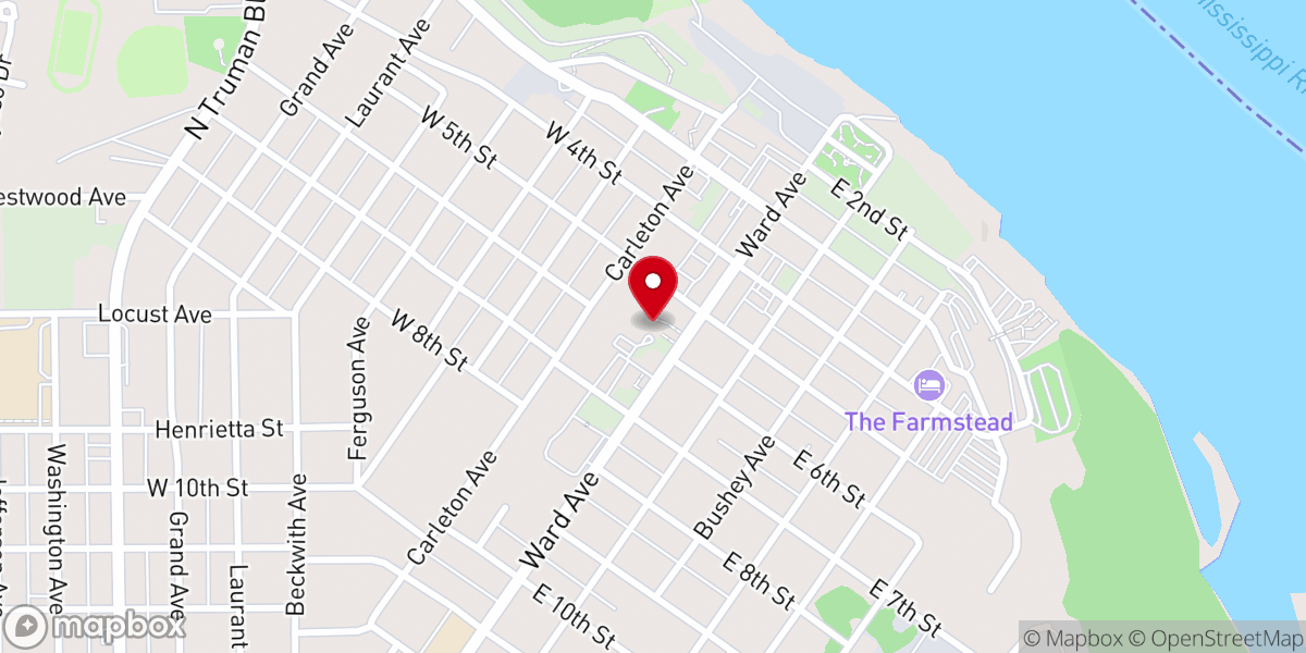 Map showing location of Eastwood United Methodist Church
