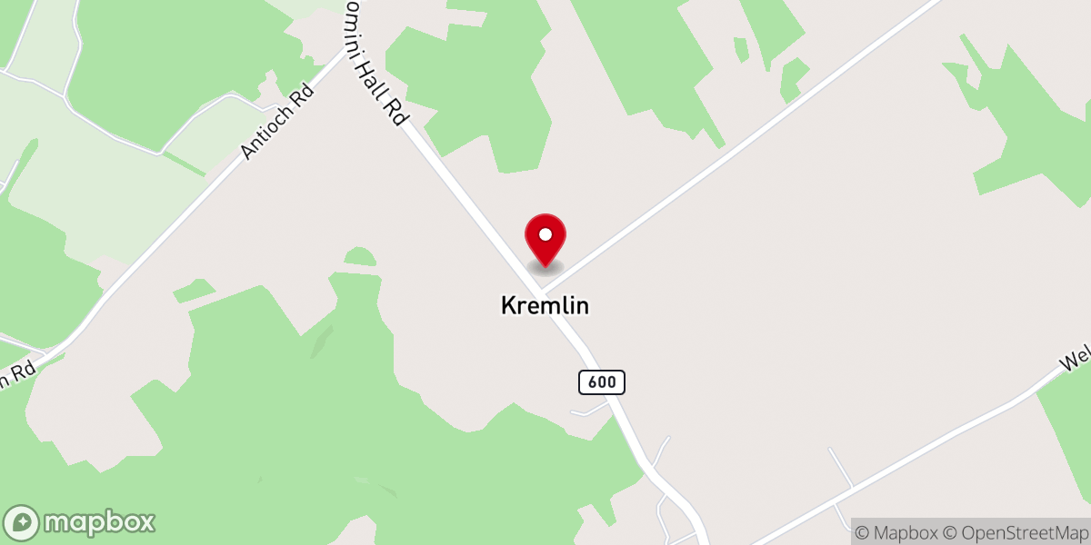 Map showing location of Jerusalem Baptist Church
