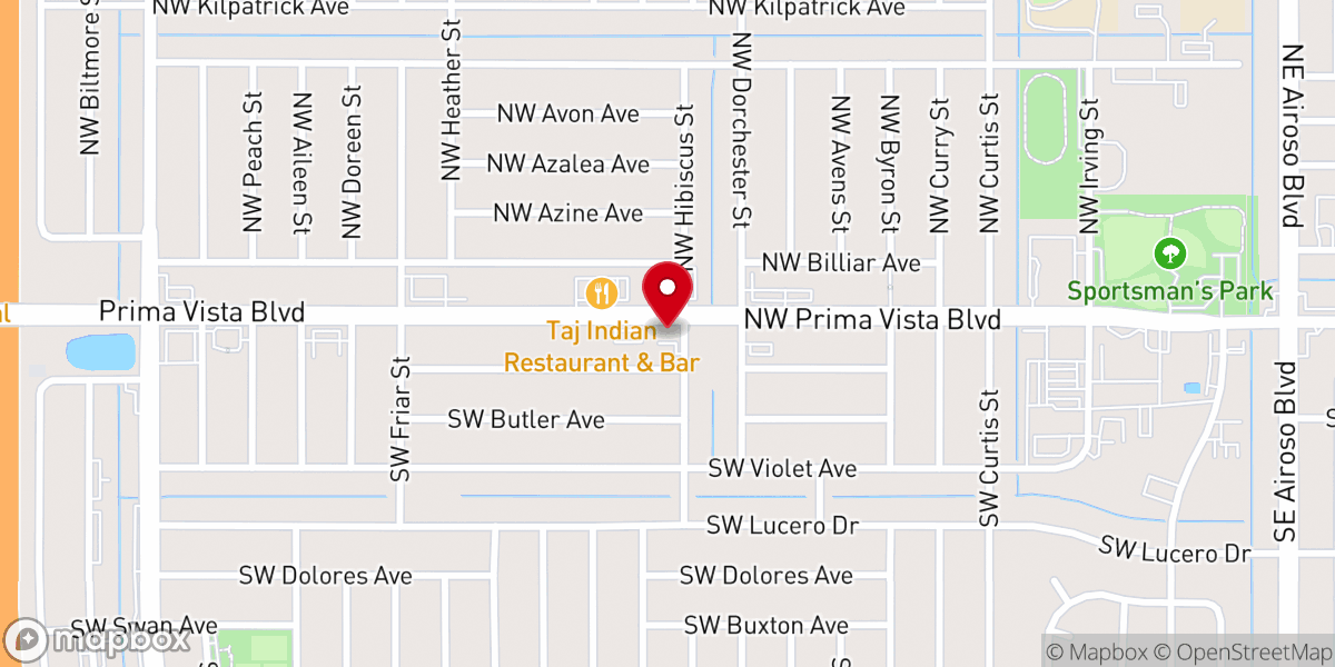 Map showing location of IPUL Port St Lucie