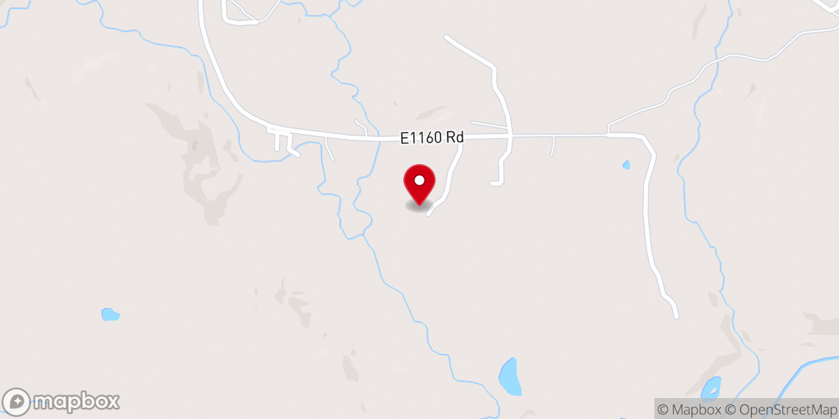 Map showing location of Hickory Ground Number 1 Church