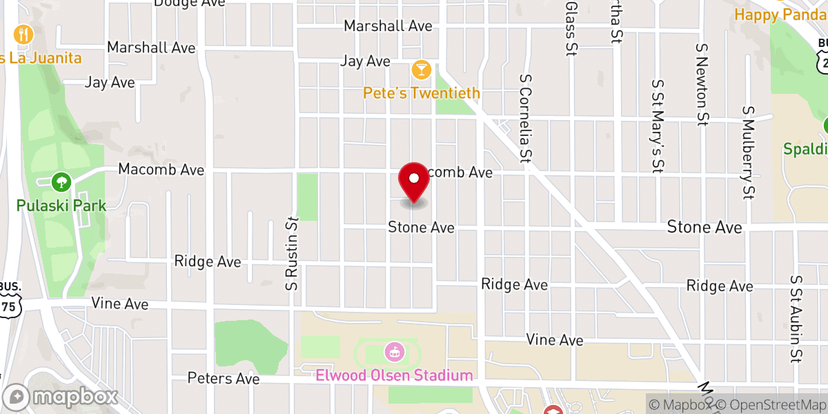 Map showing location of Templo Glorioso Amanecer