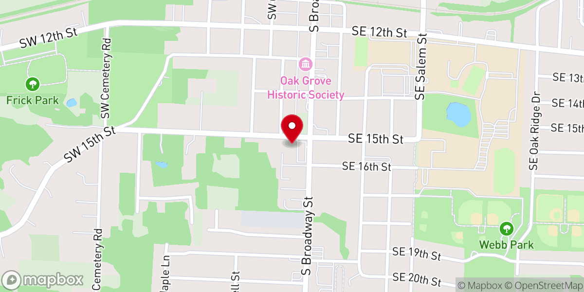 Map showing location of Paradise Outfitter Ministries