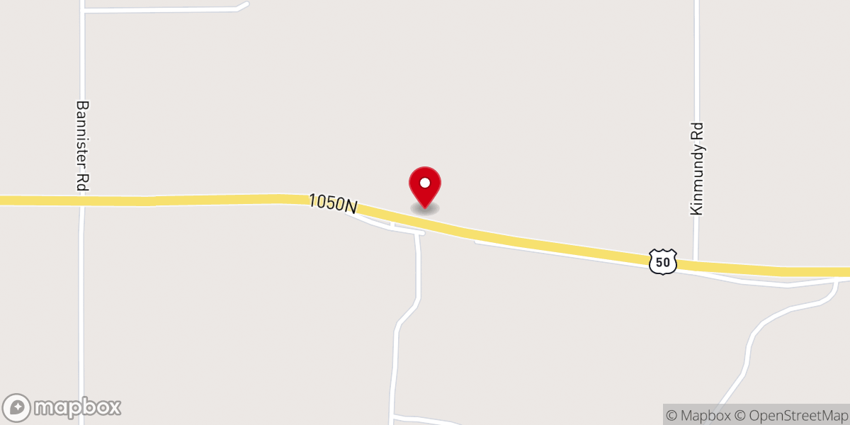Map showing location of New Bethel Church