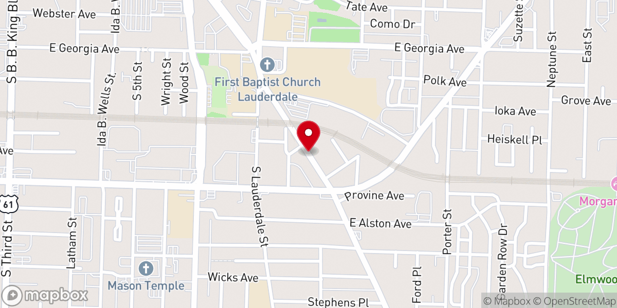 Map showing location of Emmanuel Center Inc