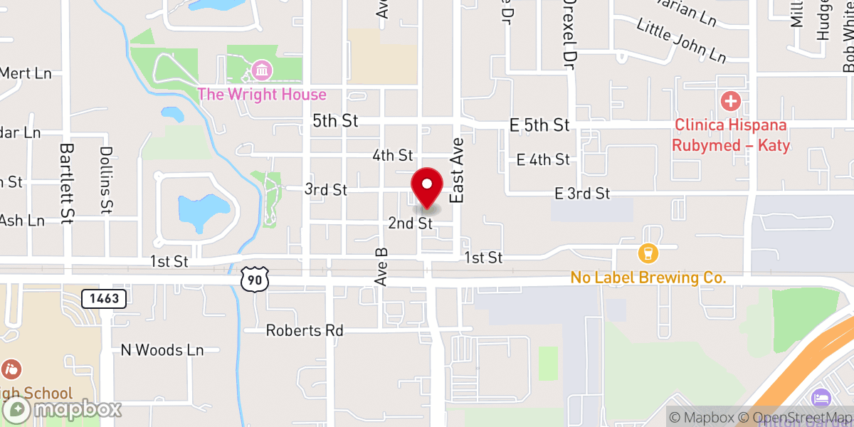 Map showing location of Destiny International- Katy