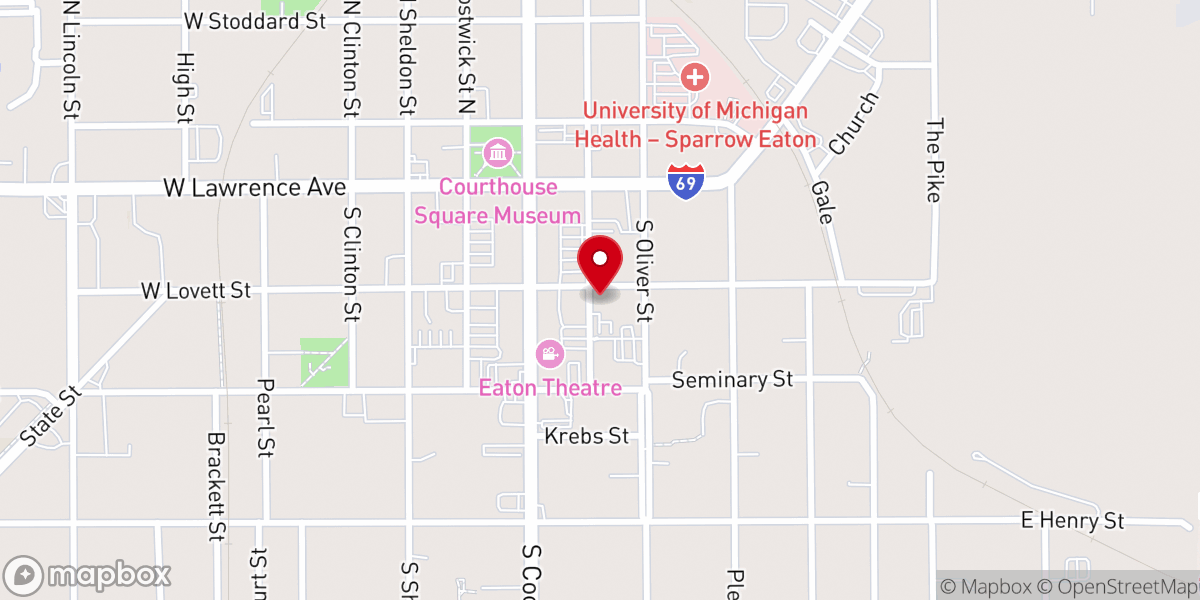 Map showing location of Liberty Church Of Charlotte