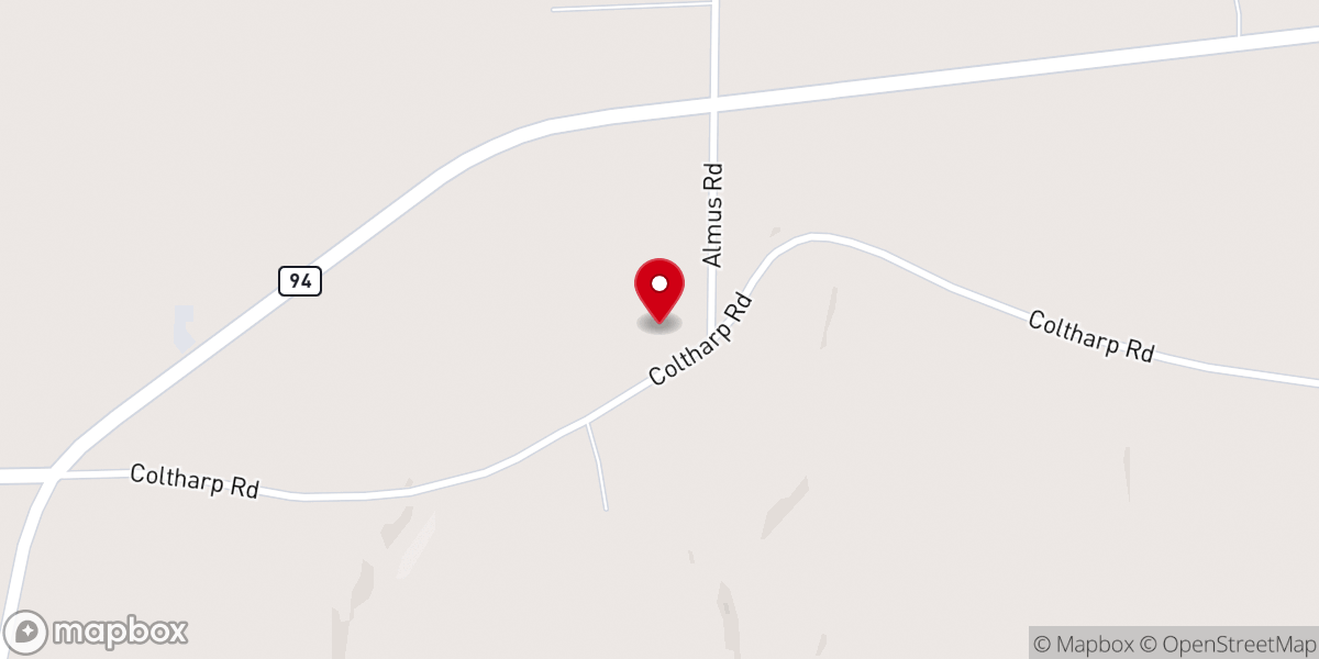 Map showing location of Mt Pleasant Mennonite Church