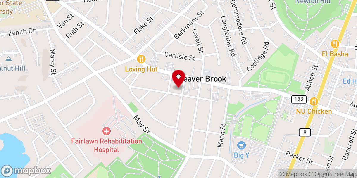 Map showing location of Agape Hispanic Seventh-day Adventist Church