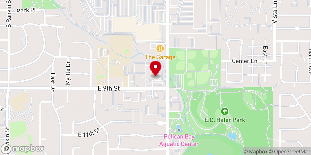 Map showing location of Edmond Church of Christ