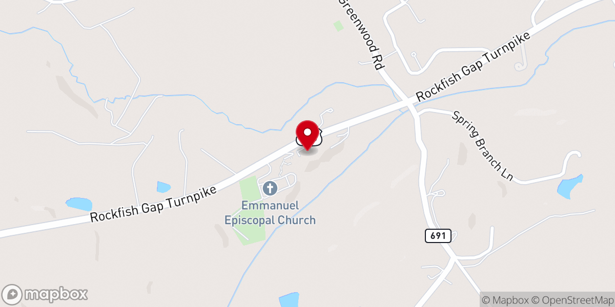 Map showing location of St. Nicholas Orthodox Church