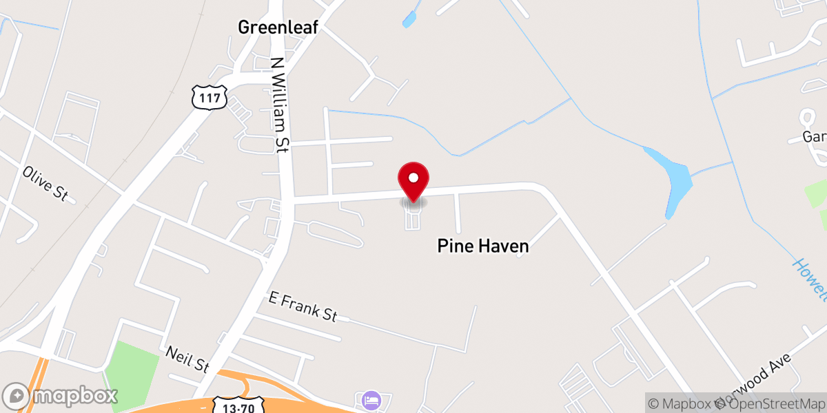 Map showing location of Kingdom Hall of Jehovah’s Witnesses