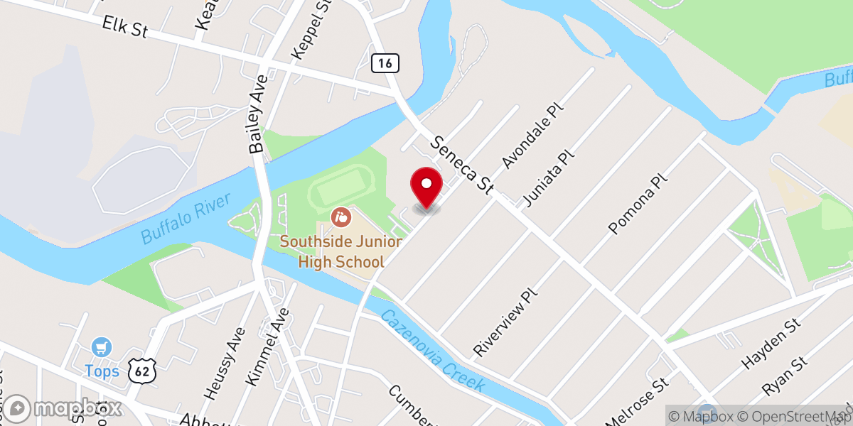 Map showing location of Holy Temple Church of God in Christ Inc