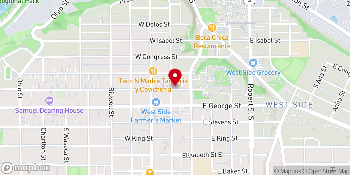 Map showing location of St Matthew's Catholic Church