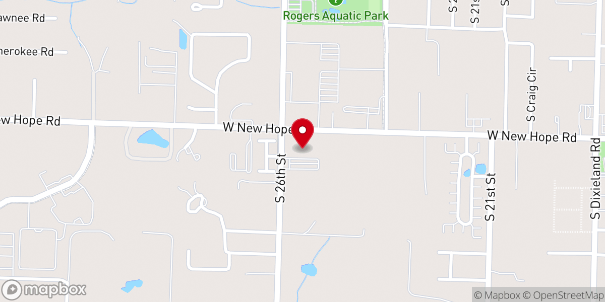 Map showing location of First Presbyterian Church