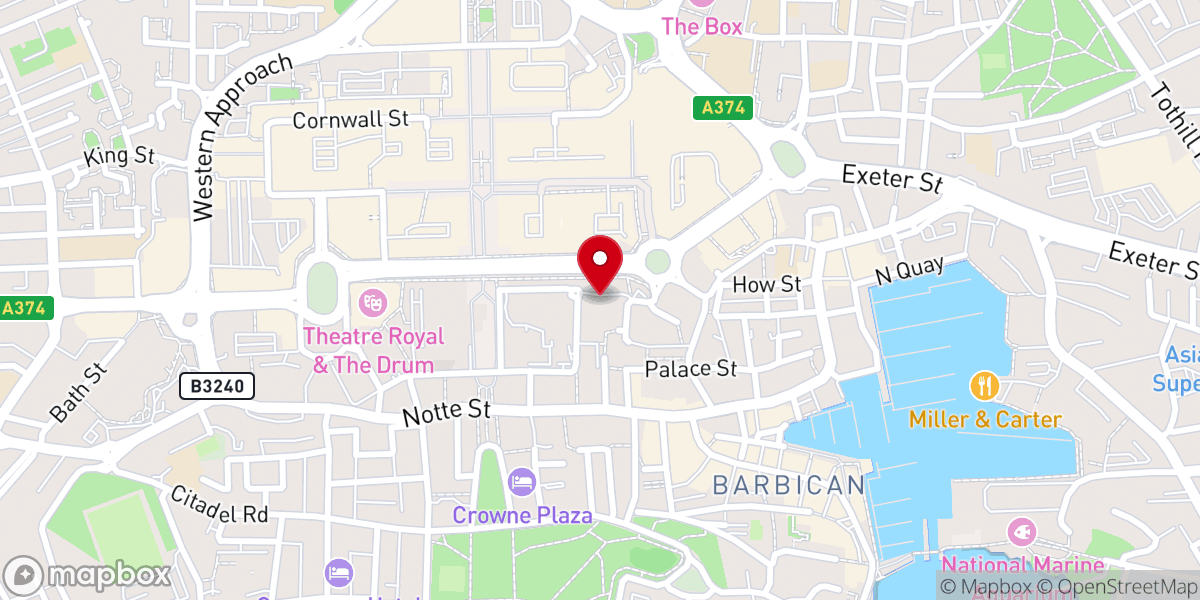 Map showing location of Minster Church of St. Andrew