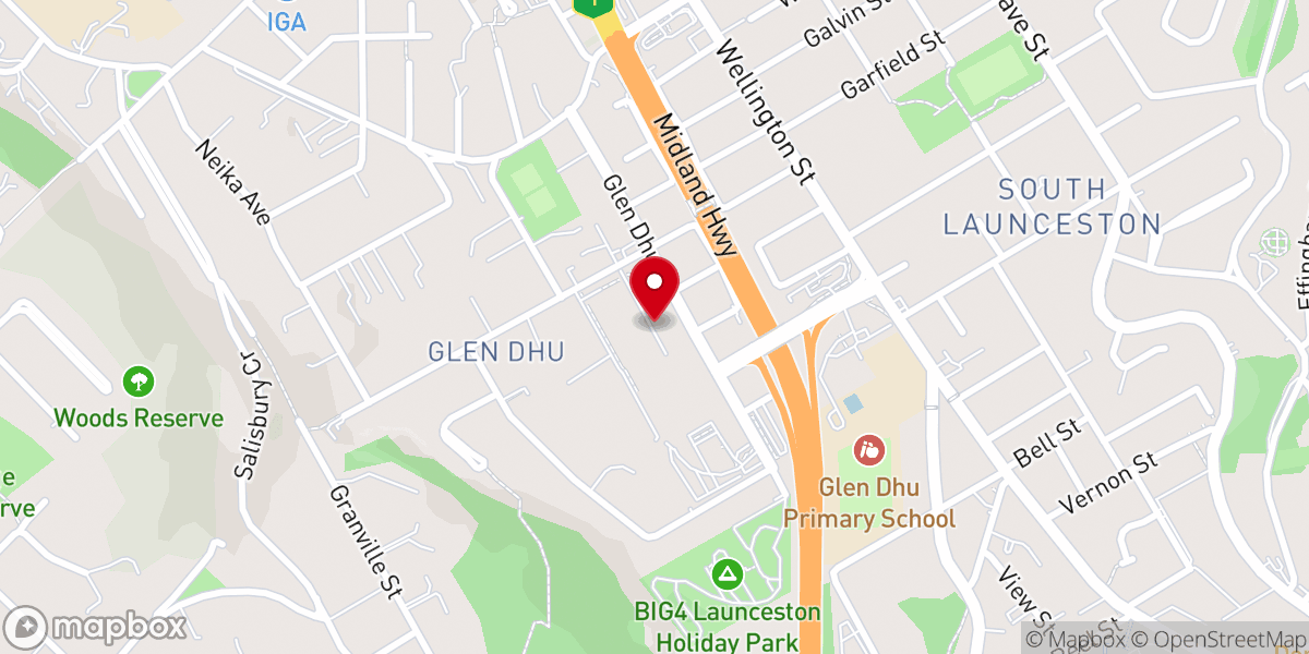Map showing location of Door of Hope Christian Church