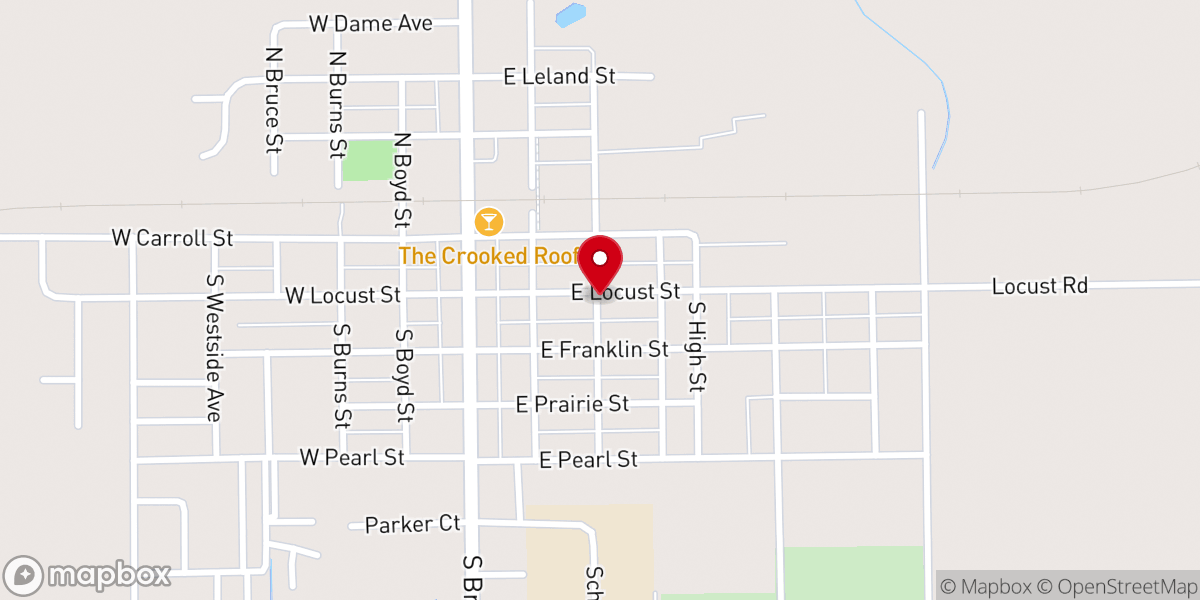 Map showing location of Faith Reformed Church