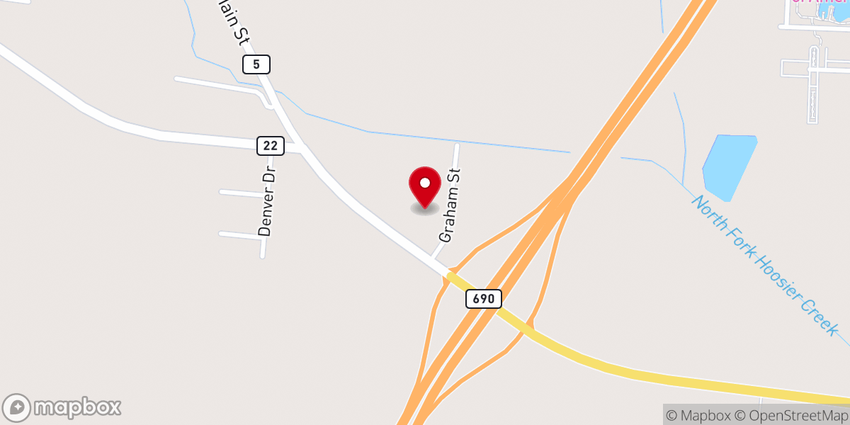 Map showing location of Healing Faith Family Worship