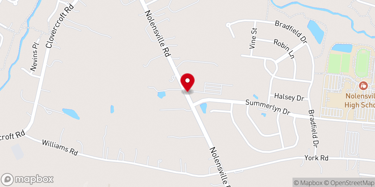Map showing location of The Church at Nolensville