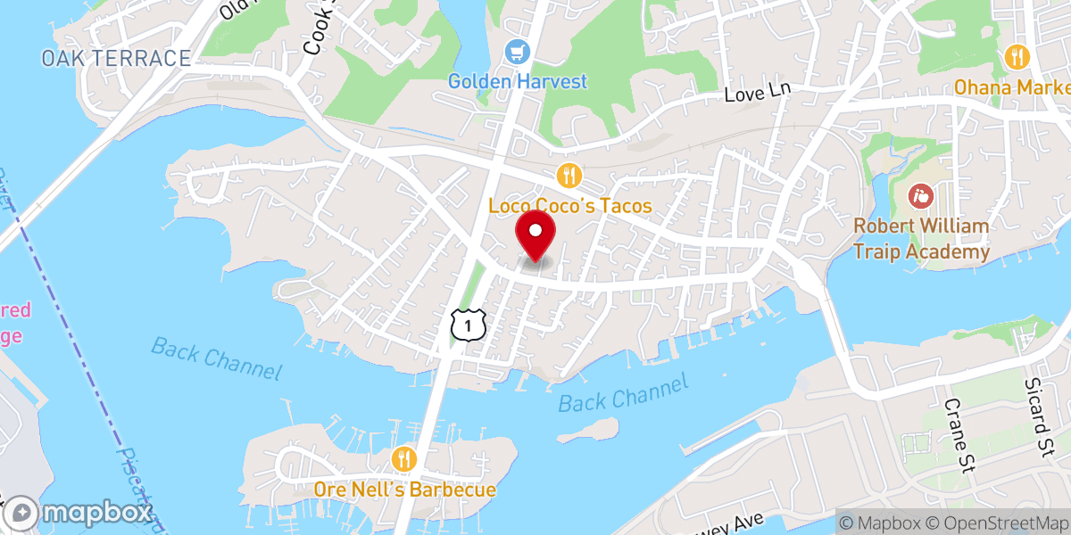 Map showing location of Living Water United Methodist Church