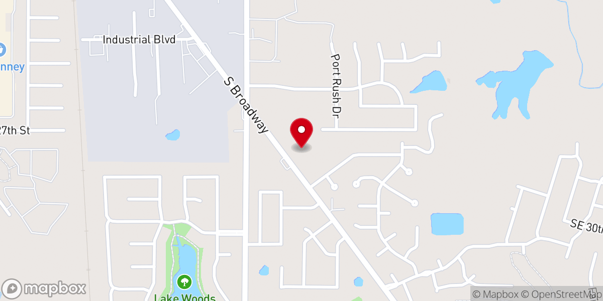 Map showing location of First Indian Baptist Church