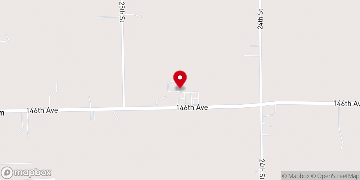 Map showing location of St Mary's Visitation Catholic Community Center