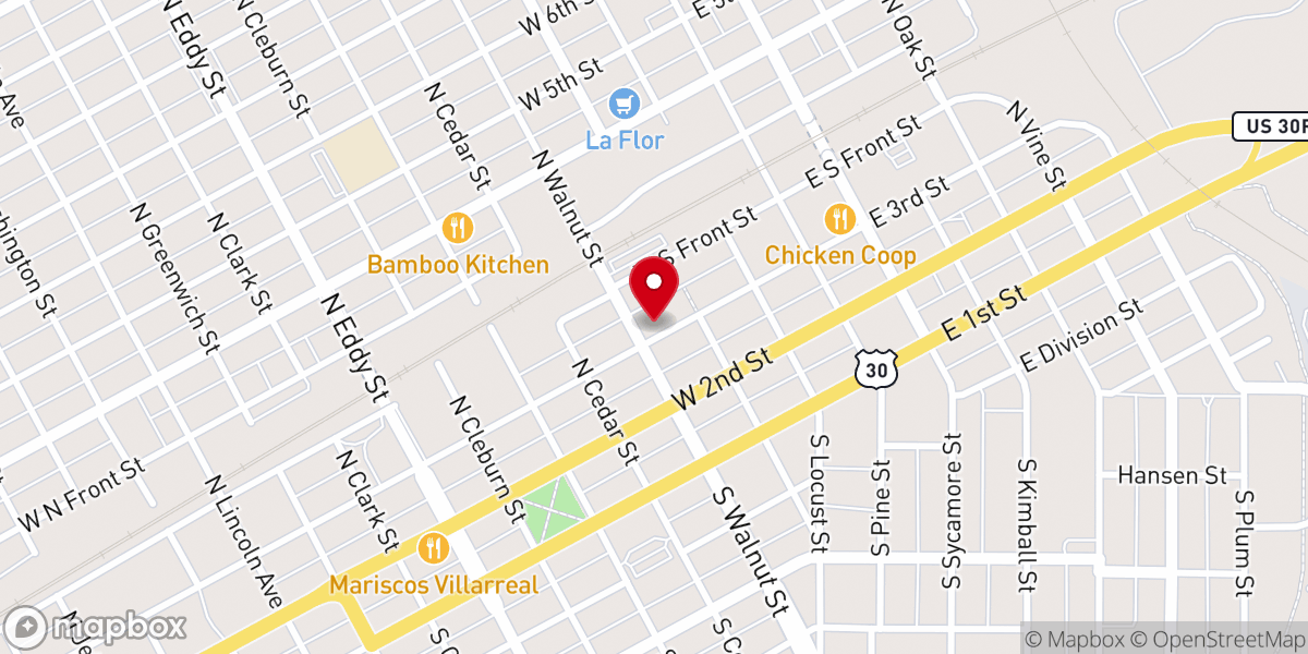 Map showing location of Iglesia