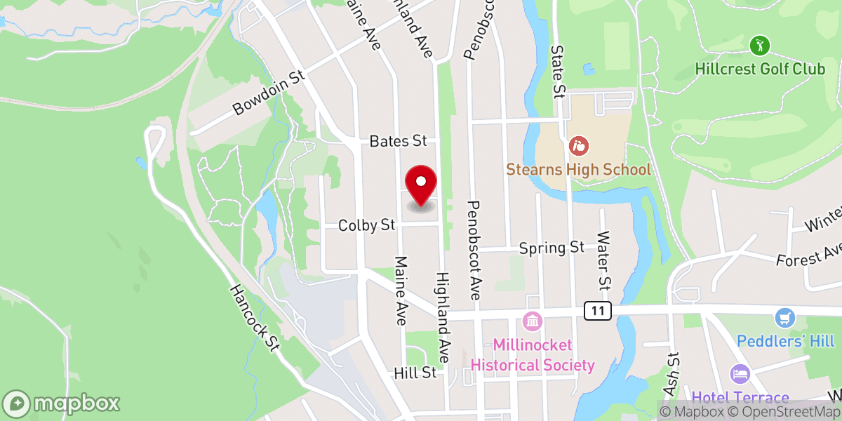 Map showing location of St. Martin of Tours Catholic Church